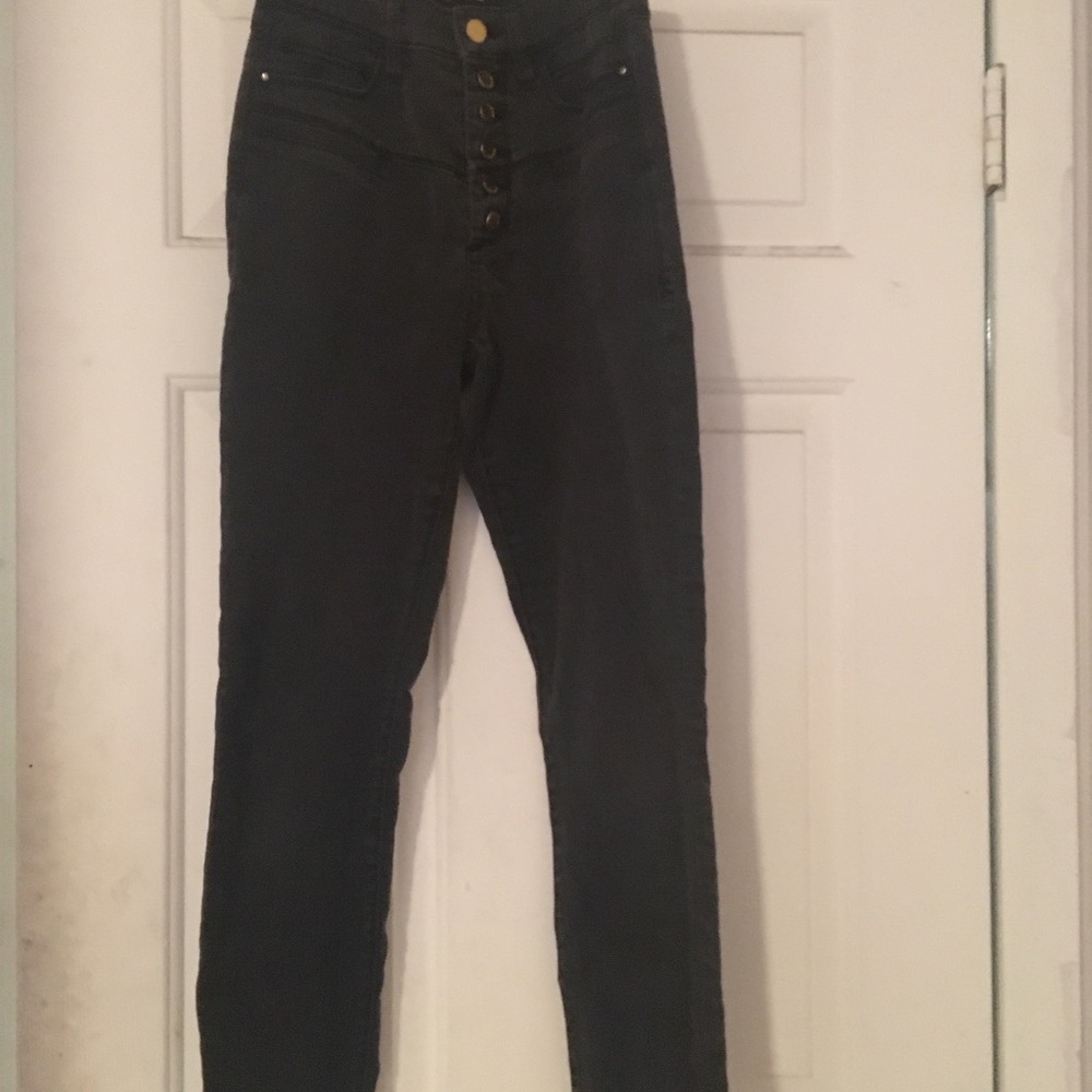 Black high waisted jeans
